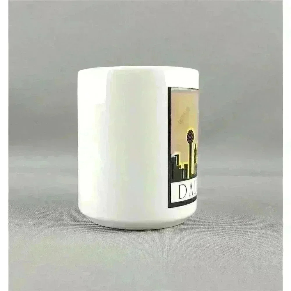 Rising To The Occasion Dallas, Texas Skyline Souvenir Heat Activated Coffee Mug - Picture 4 of 7